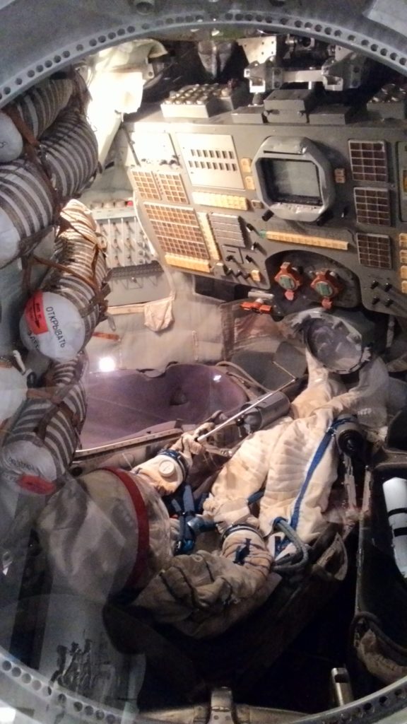 Interier vesmirnej lode Sojuz